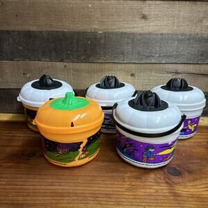 McDonald's Vintage 1999 Halloween Pails Set Of 5